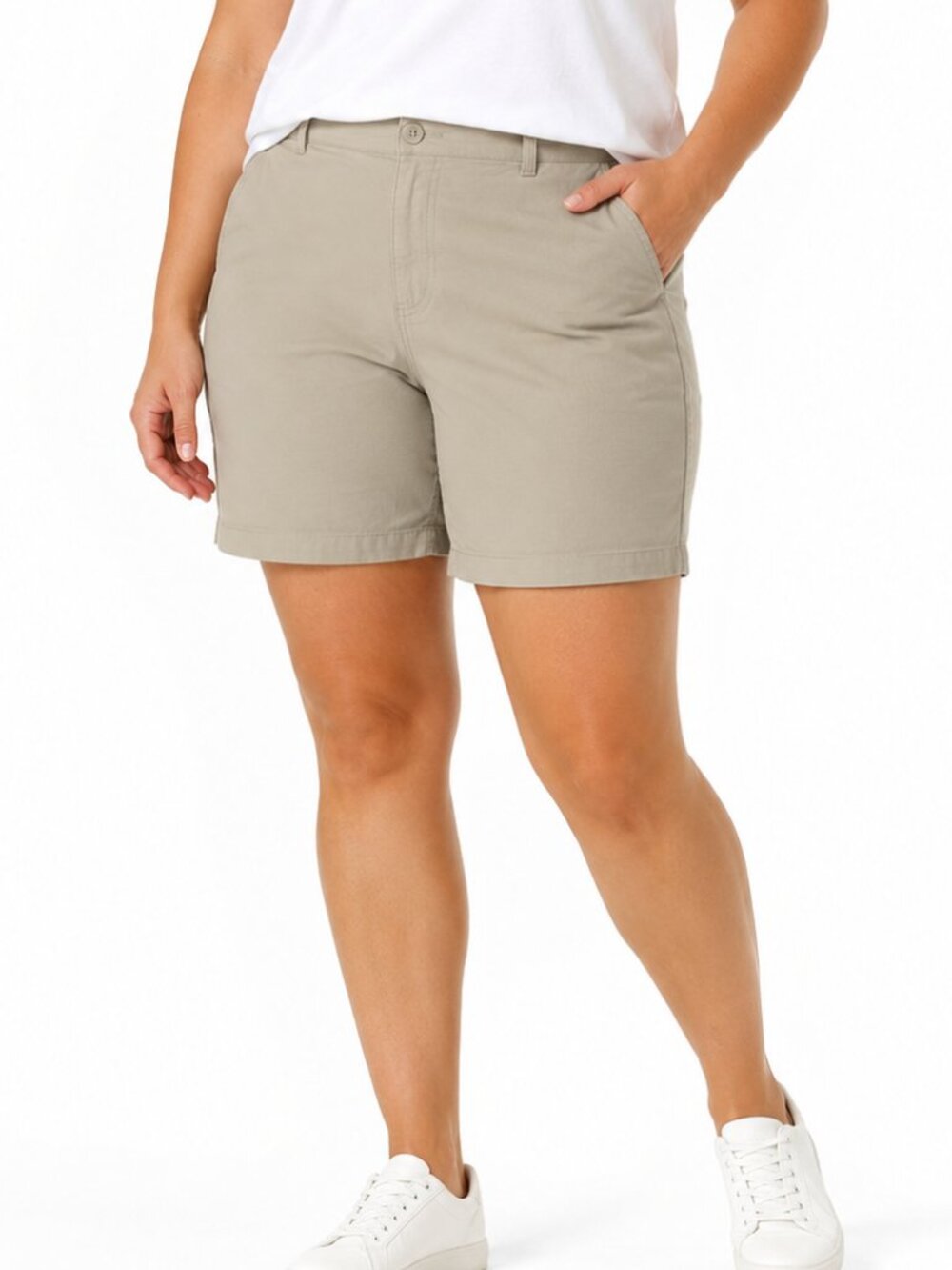 Eddie Bauer Ripstop Active Hiking Beige Shorts Size 18 - Inseam 7 in